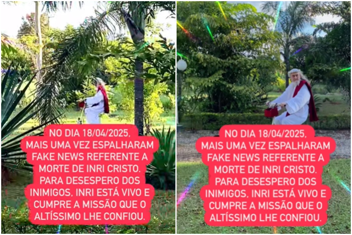 Inri Cristo se pronuncia e nega ter morrido na Sexta-feira Santa
