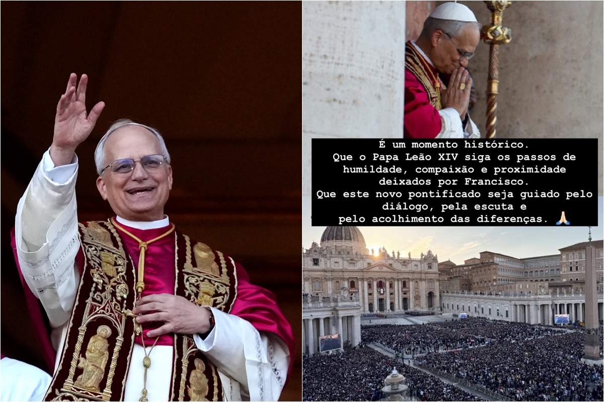 Famosos celebram escolha do papa Leão XIV: “Deus abençoe”