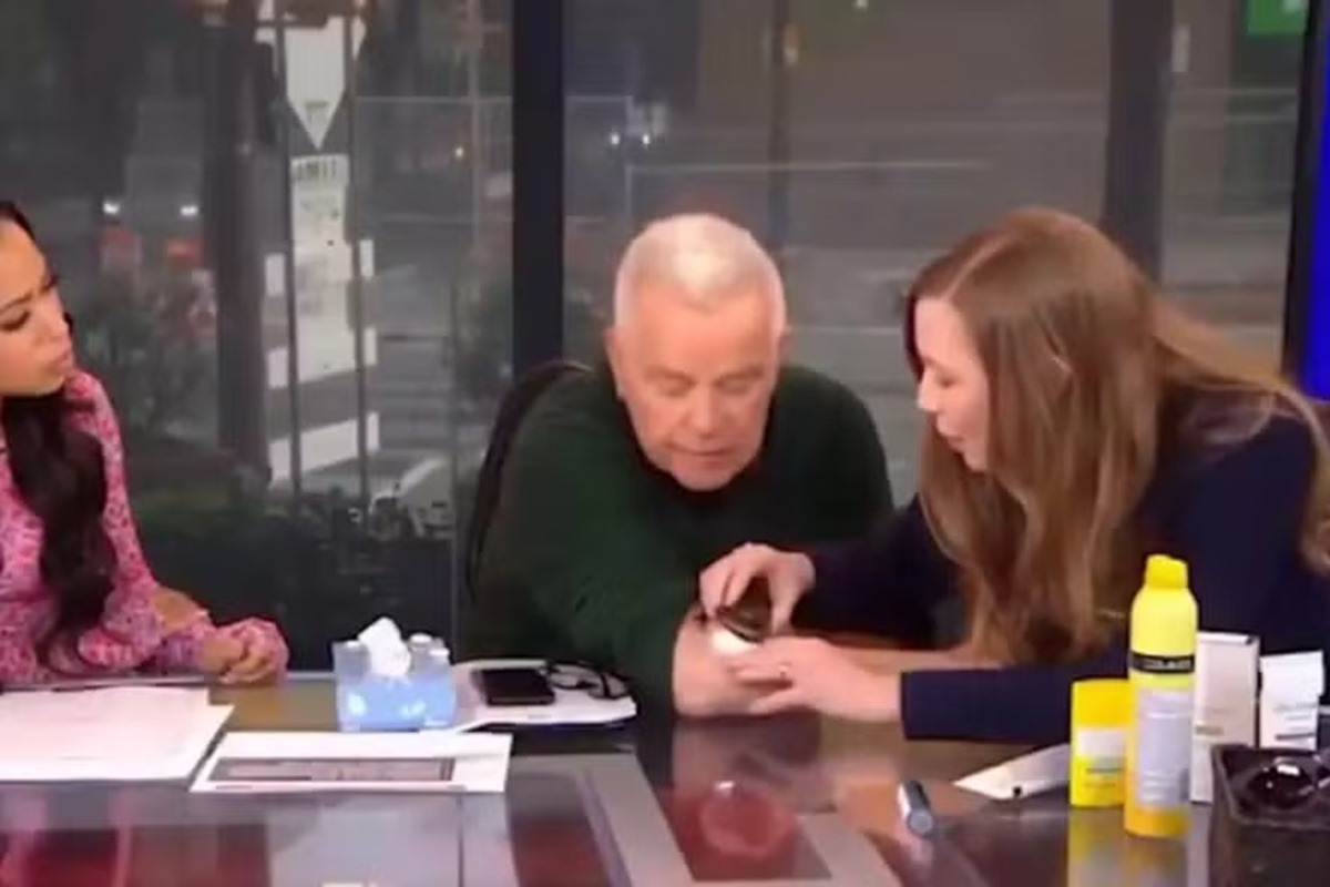 Apresentador descobre ter câncer de pele em programa de TV ao vivo