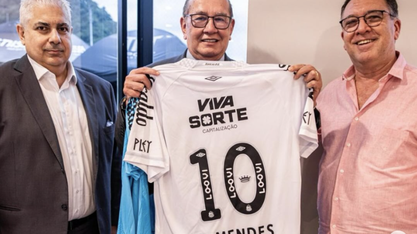 Gilmar Mendes visita centro de treinamento do Santos