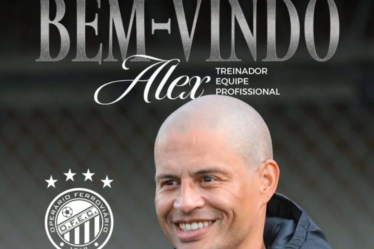 Ex-Palmeiras, Alex é o novo treinador do Operário-PR. Veja o anúncio