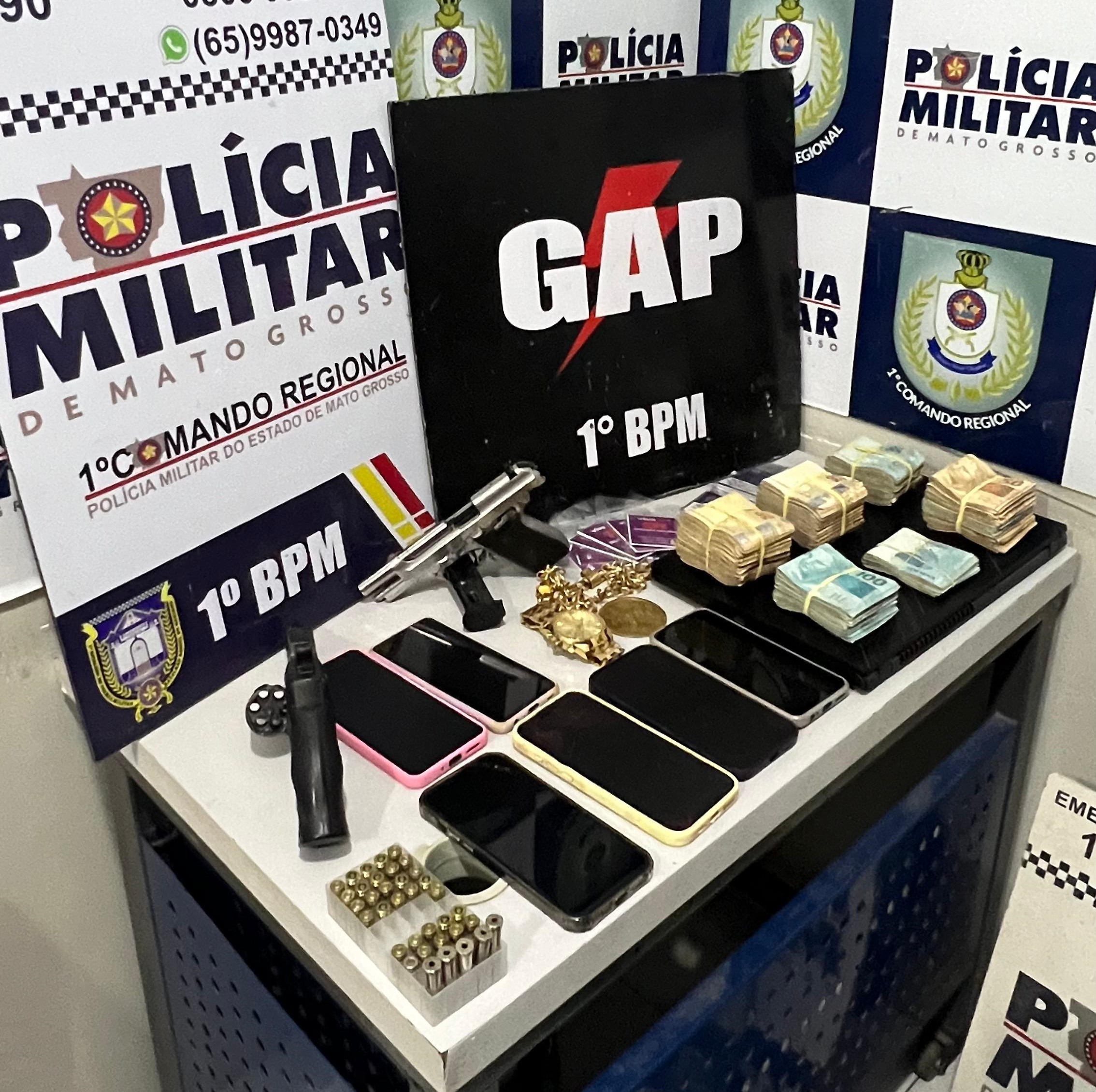 Polícia Militar apreende armas e dois homens por tentativa de feminicídio e porte ilegal