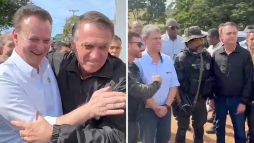 Após indiciamento, Bolsonaro vai a evento com Tarcísio e Kassab