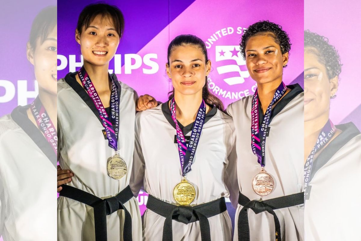 Maria Clara Pacheco conquista ouro inédito no Grand Prix de taekwondo