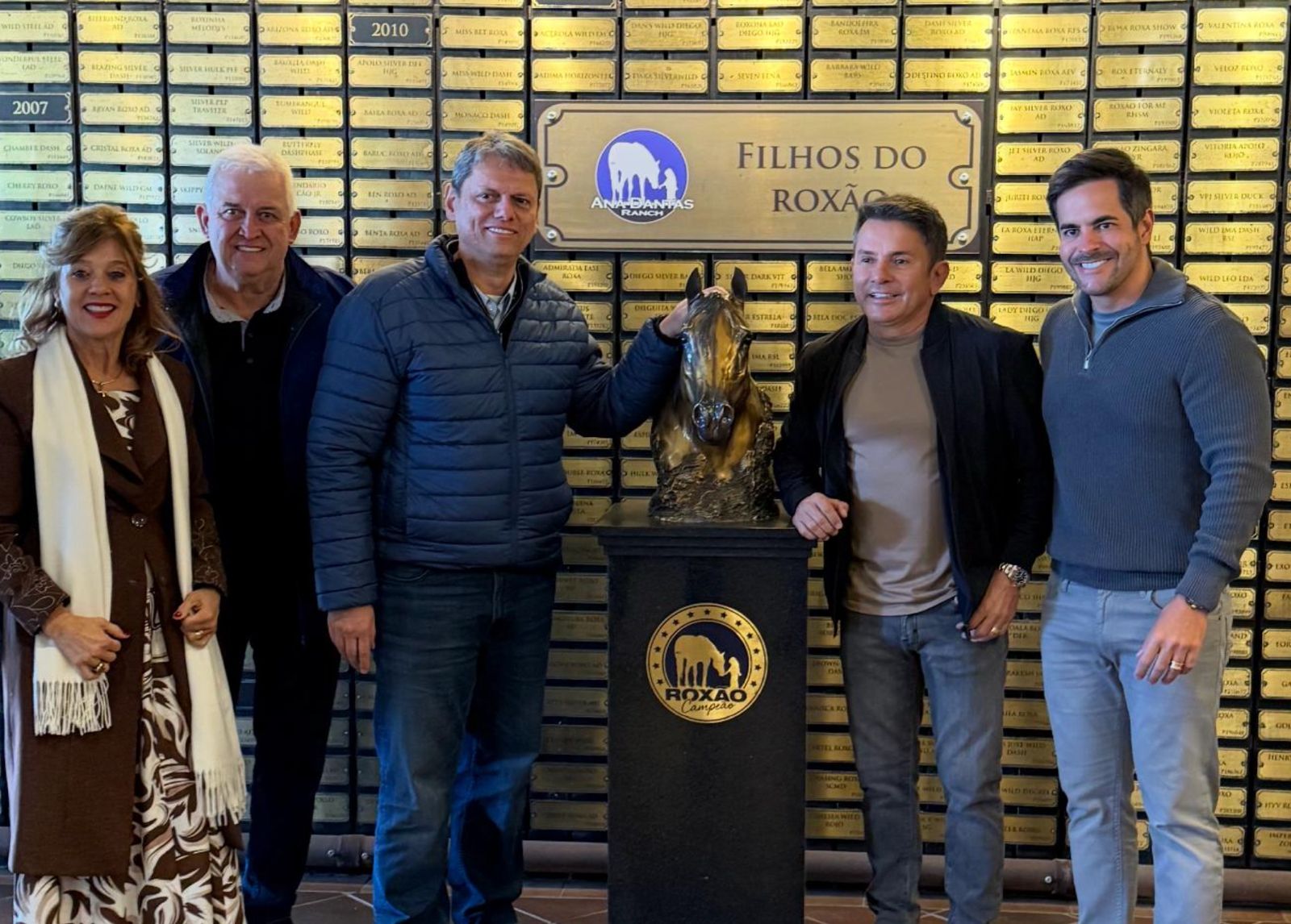 Governador Tarcísio visita Ana Dantas Ranch e destaca força da indústria do cavalo no Brasil
