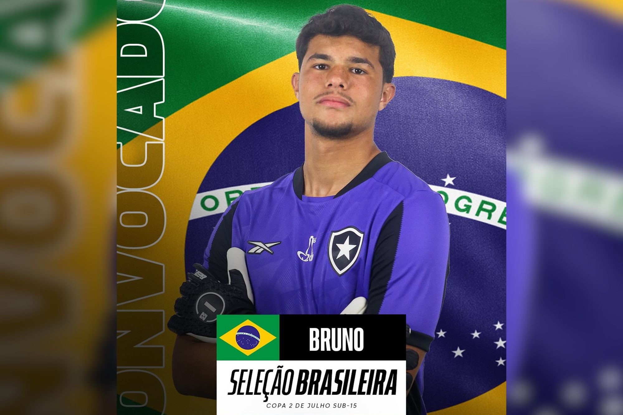 Bruninho Samudio, filho de Eliza, é convocado para a Seleção Sub-15