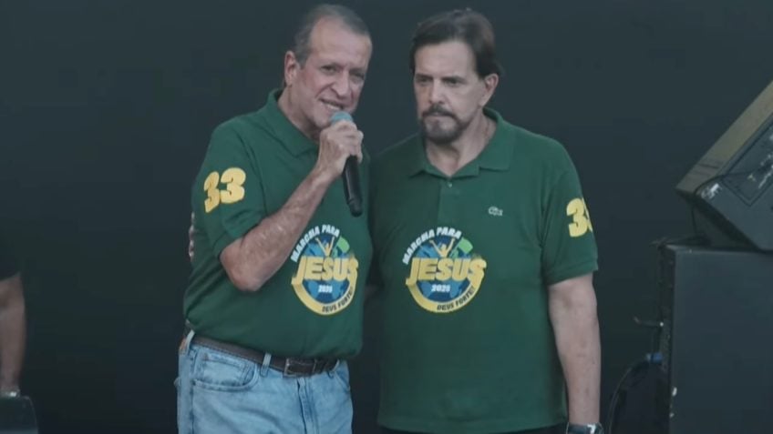 Valdemar exalta Bolsonaro em Marcha para Jesus