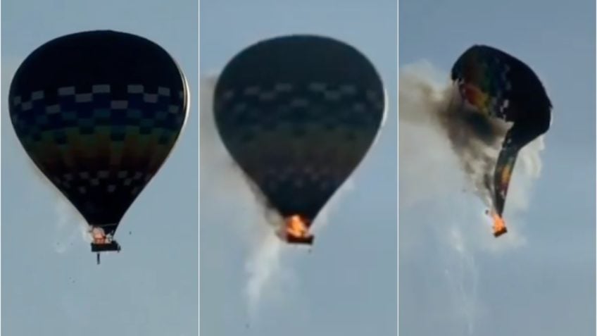 Entenda em infográfico como foi a queda do balão em SC
