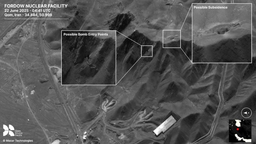 Saiba o que havia nas 3 instalações nucleares atacadas pelos EUA