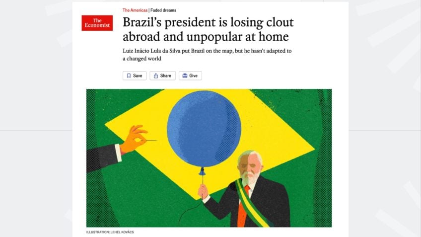 “Economist”: Lula perdeu influência fora e é impopular no Brasil