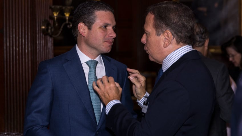 Motta se encontra com Doria, políticos e empresários em SP