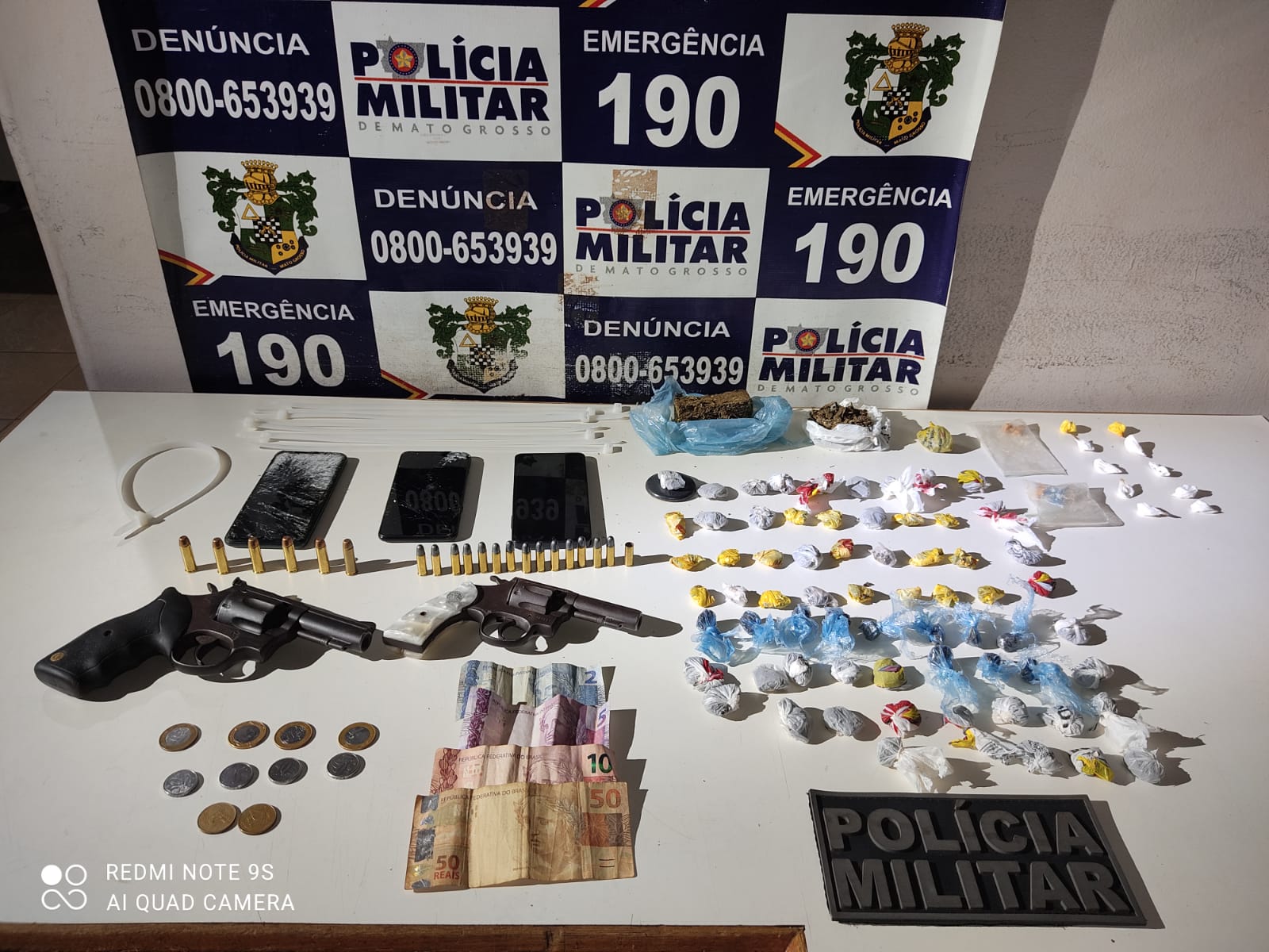 Força Tática prende faccionados com armas e drogas em Vila Bela de Santíssima Trindade