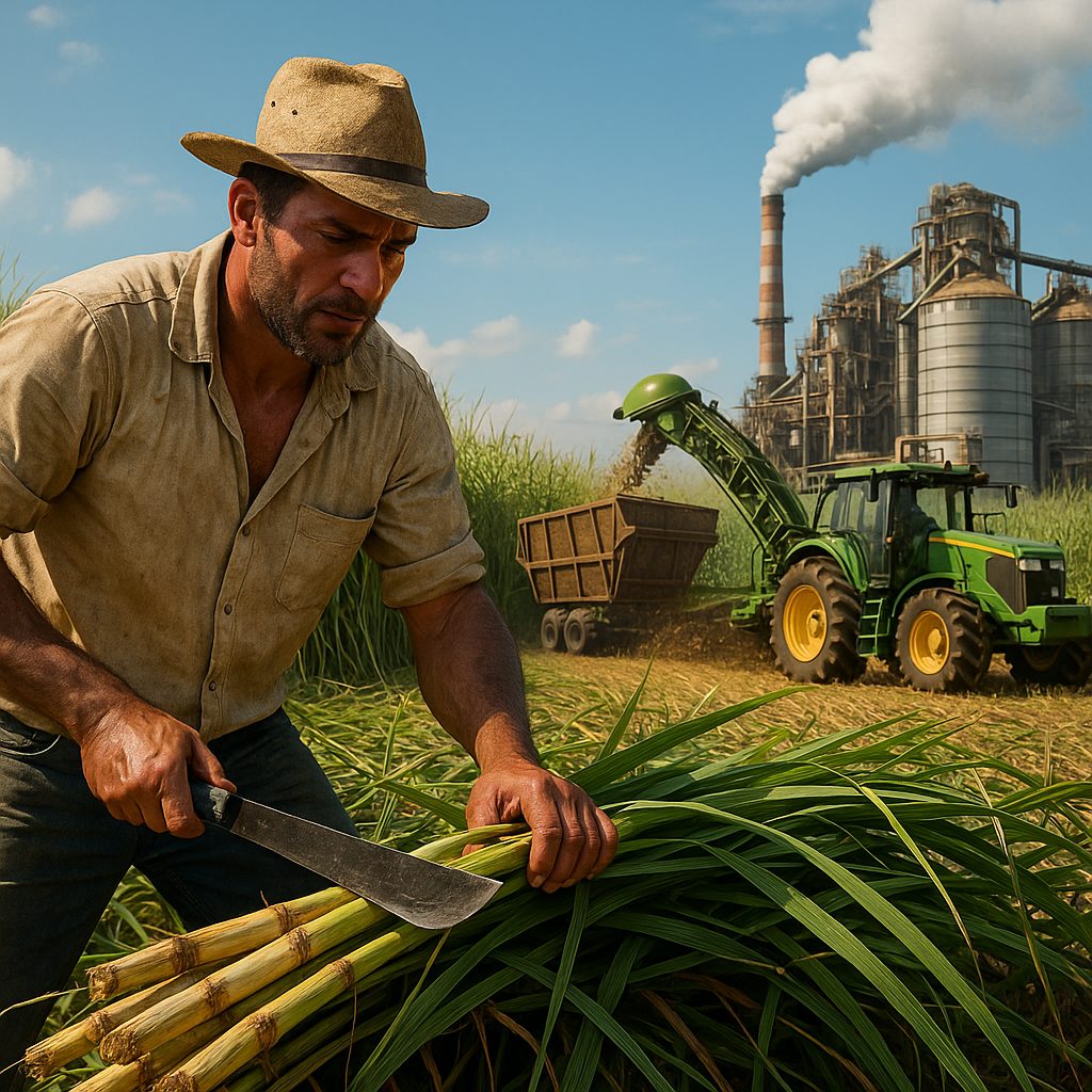 Maior canavial do Brasil, cidade com 71% do território coberto por cana perde título de maior produtora