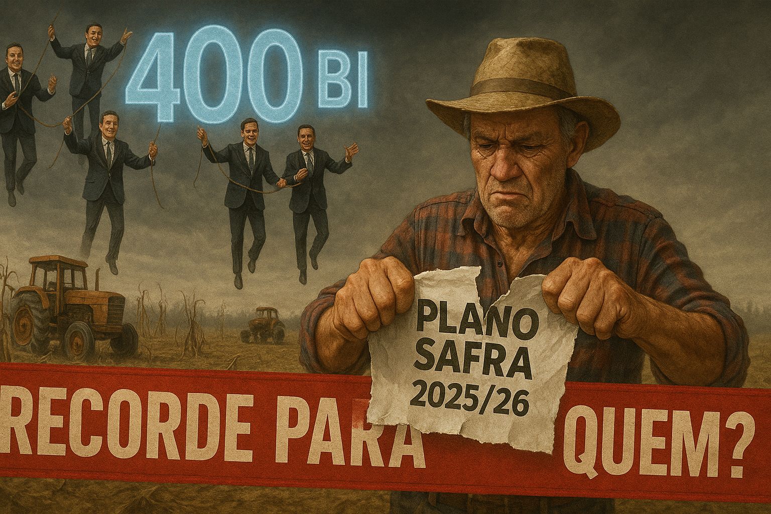 A verdade sobre o Plano Safra que o governo esconde atrás do “recorde anunciado”