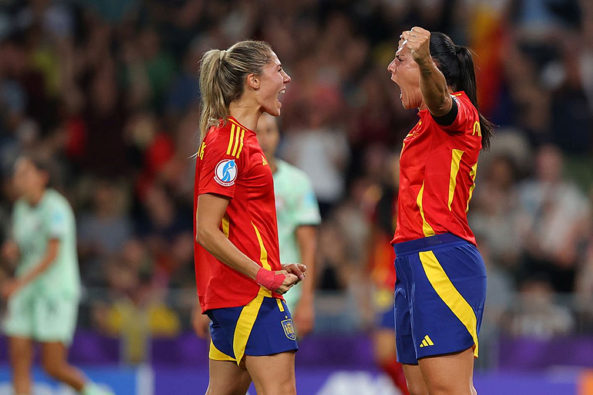 Eurocopa feminina: Espanha goleia Portugal e Itália vence Bélgica
