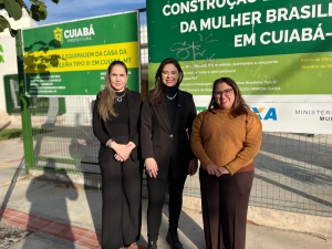 Michelly Alencar fiscaliza andamento das obras da Casa da Mulher Brasileira e critica gestão passada por má execução