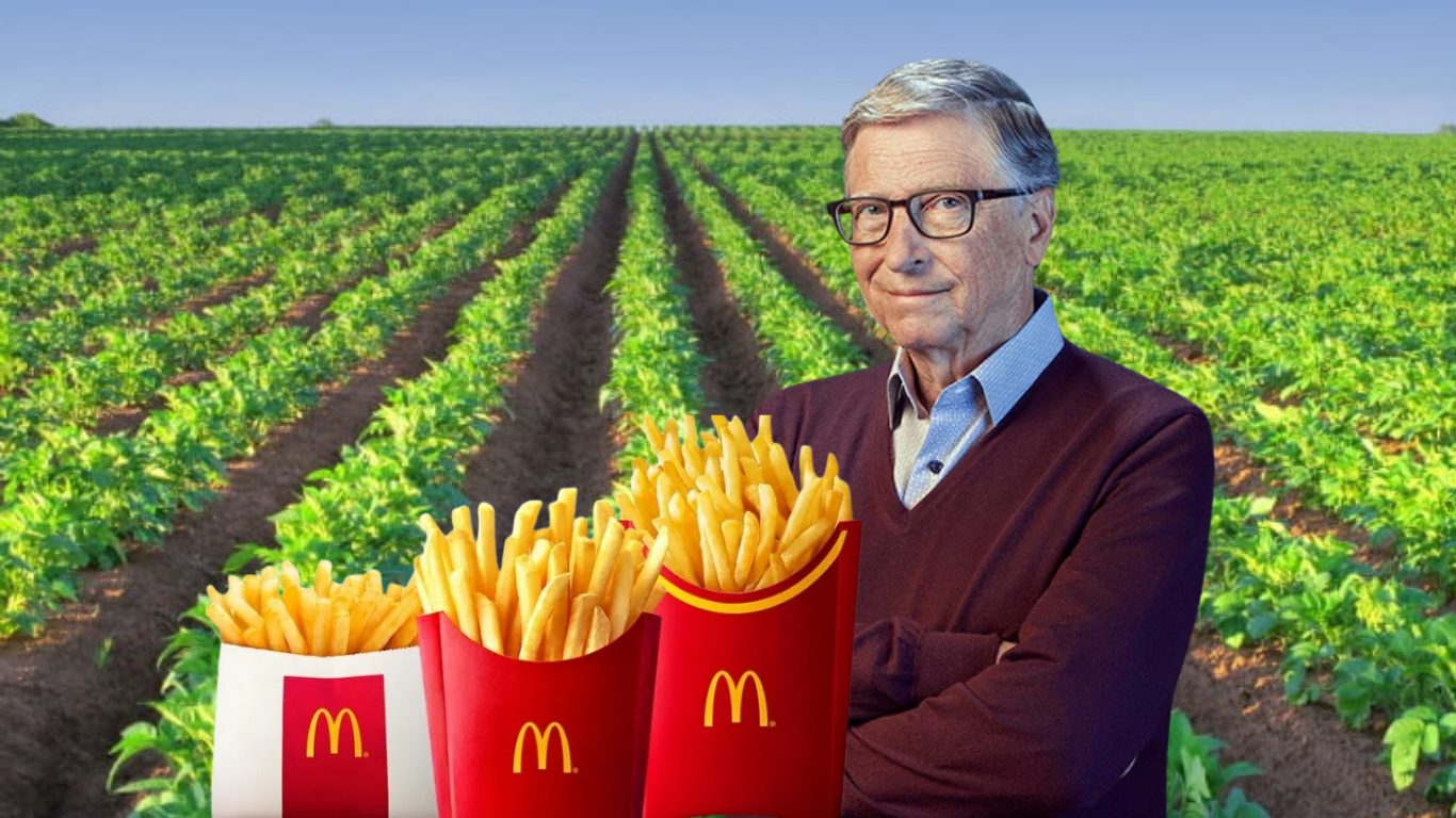 Bill Gates é dono de 275 mil acres onde são cultivadas as batatas do McDonald’s
