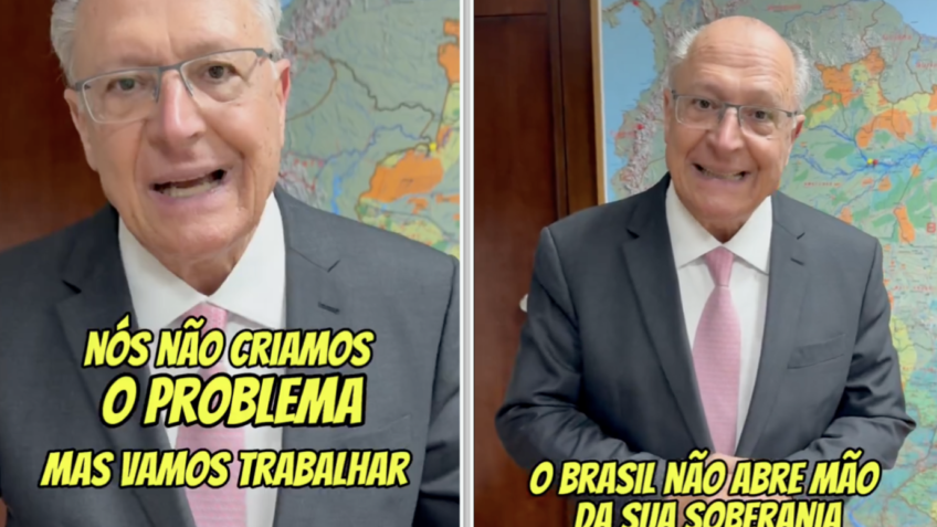 Não criamos o problema, diz Alckmin sobre tarifaço de Trump