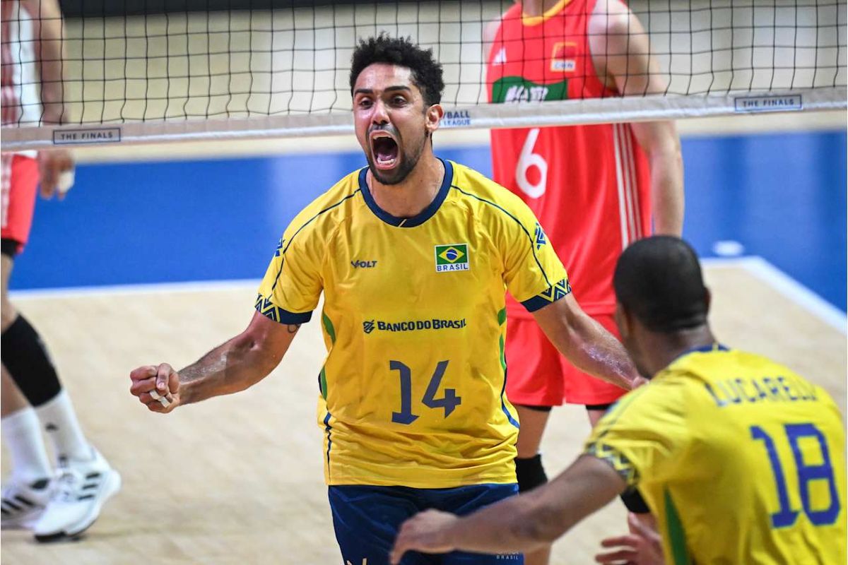 Liga das Nações: Brasil vira sobre a China e garante vaga na semifinal