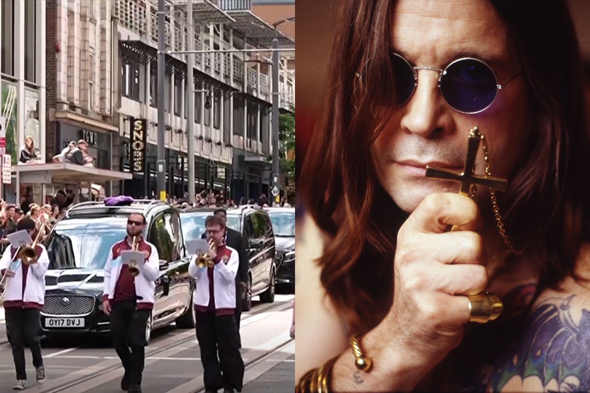 Vídeo: cortejo com corpo de Ozzy Osbourne lota ruas na Inglaterra