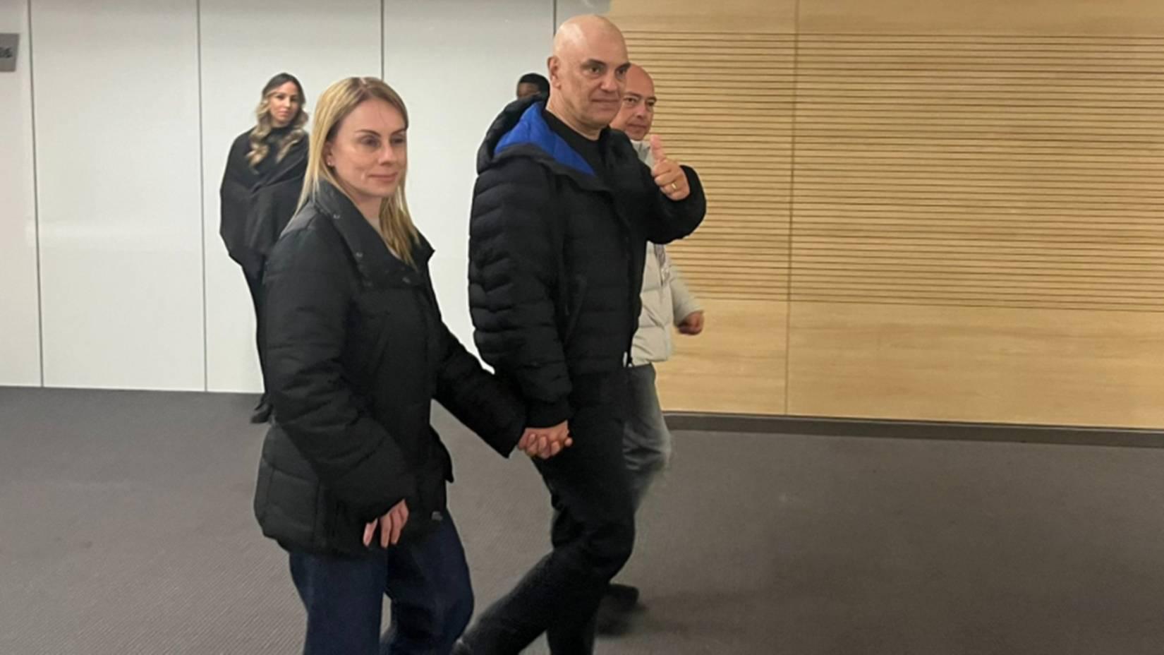 Alexandre de Moraes vai a jogo do Corinthians após sofrer sanção; veja