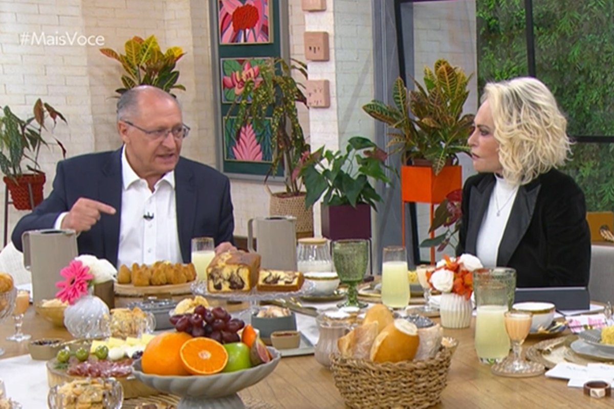 Ana Maria Braga expõe intimidade de Geraldo Alckmin ao vivo