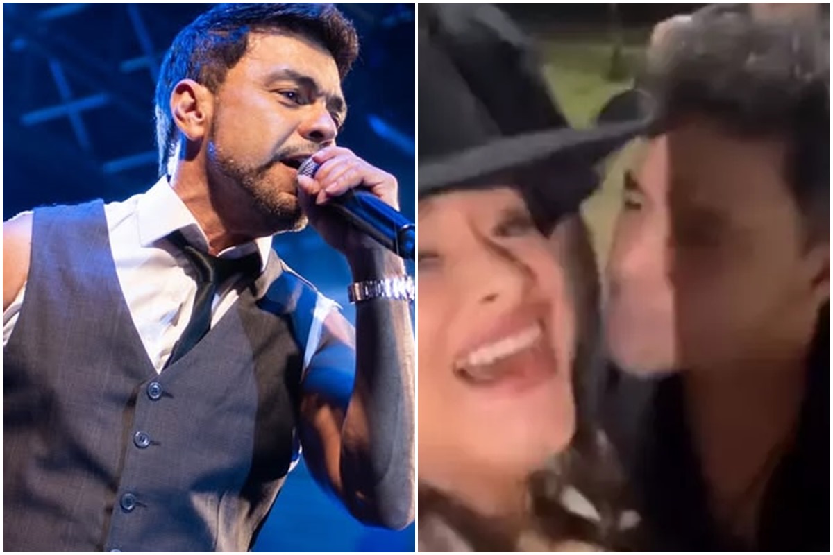 Zezé di Camargo tenta beijar fã nos bastidores de show e gera polêmica