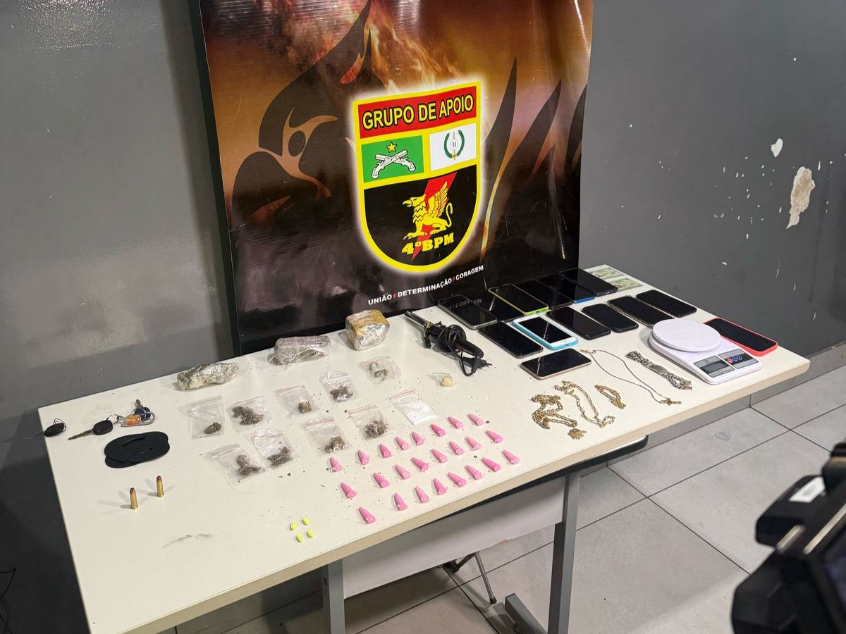 Polícia Militar prende cinco faccionados por roubo e tráfico de drogas em Várzea Grande