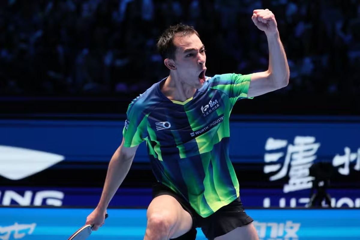 Hugo Calderano é tricampeão mundial de tênis de mesa