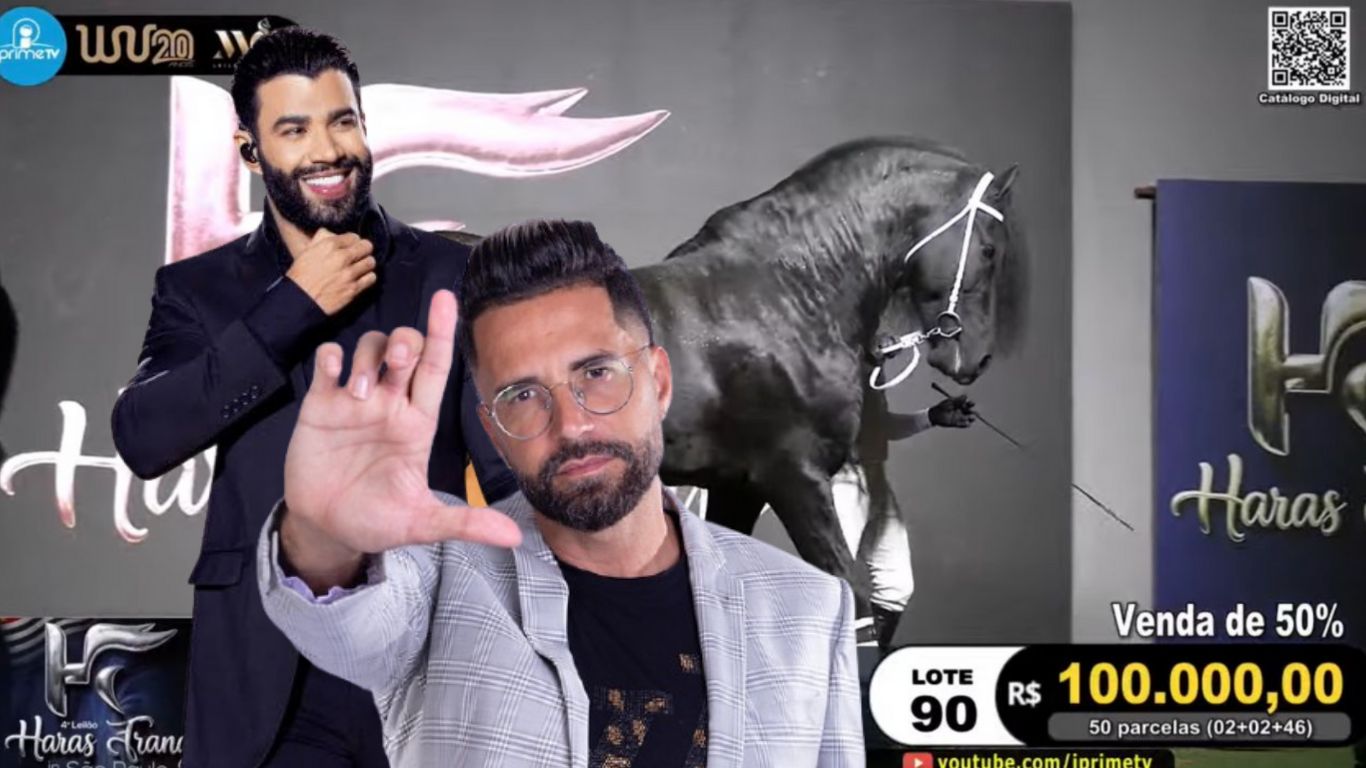 Latino e Gusttavo Lima se tornam sócios do Oregon, Friesian avaliado em R$ 10 milhões