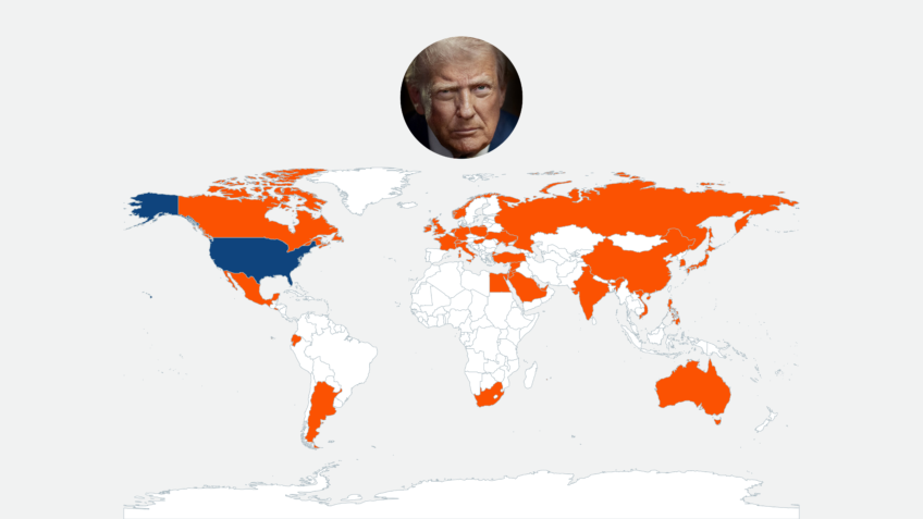 Trump já falou com 35 líderes de outros países; Lula não está na lista