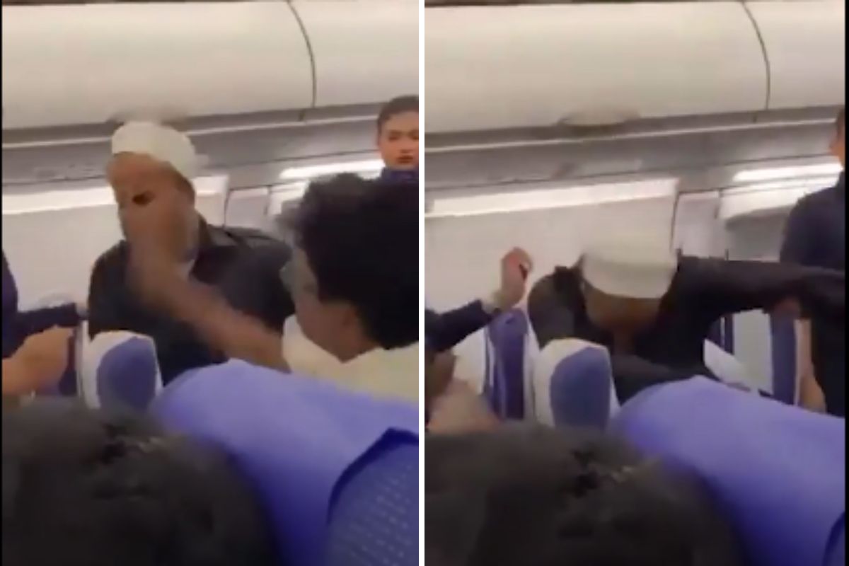Passageiro com crise de pânico leva tapa de desconhecido em voo. Vídeo