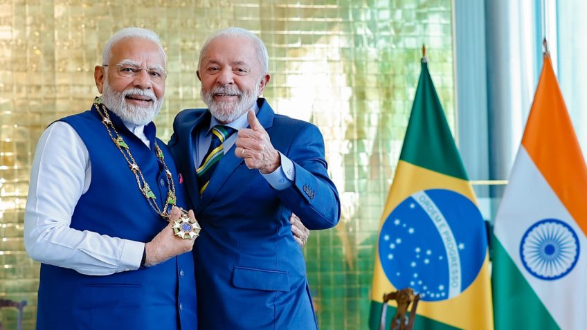 Alvos de tarifaço, Lula telefona para premiê da Índia na 5ª feira