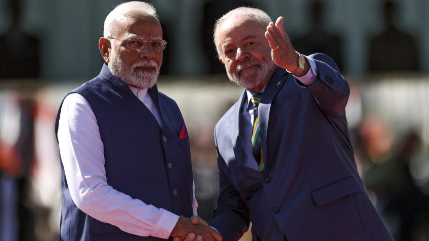 Lula e Modi concordam em ampliar comércio até 2030