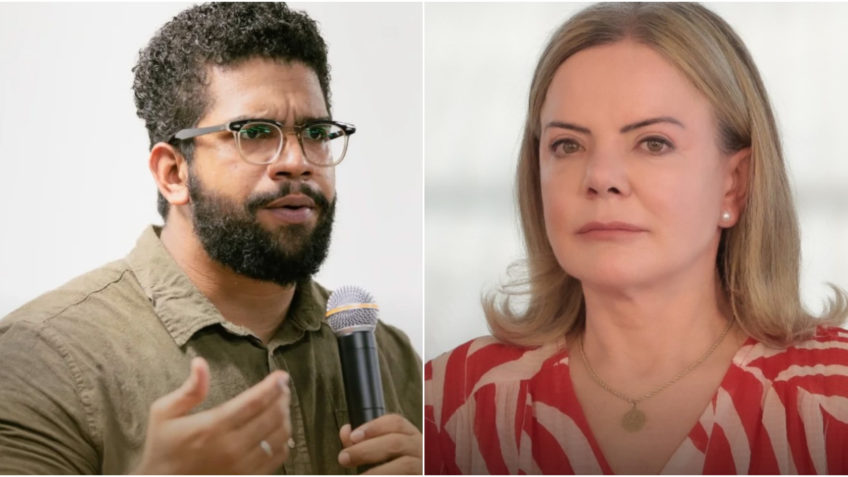 Gleisi critica Meta por derrubar contas de Jones Manoel