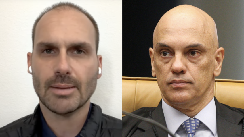 Eduardo Bolsonaro chama Moraes de “psicopata”