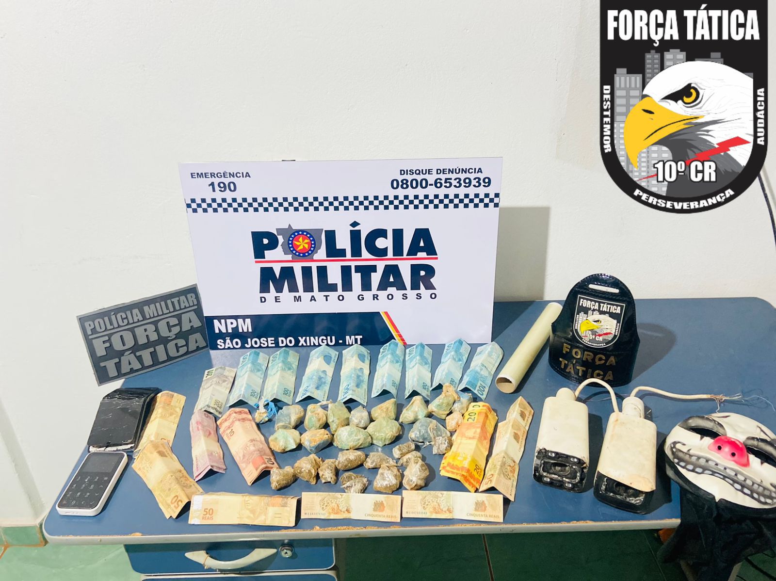 Polícia Militar prende homem por tráfico de drogas e recupera câmeras furtadas do Vigia Mais MT