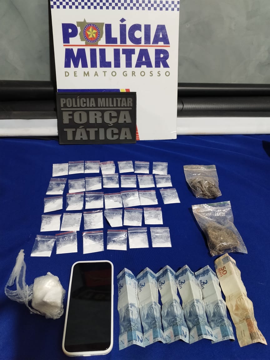 Força Tática prende dupla com 36 porções de drogas em Campo Novo do Parecis
