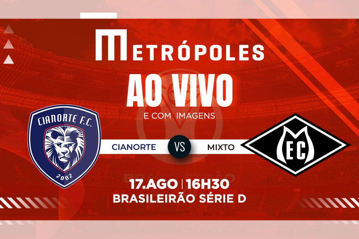 Série D: assista ao vivo e com imagens Cianorte-PR x Mixto-MT