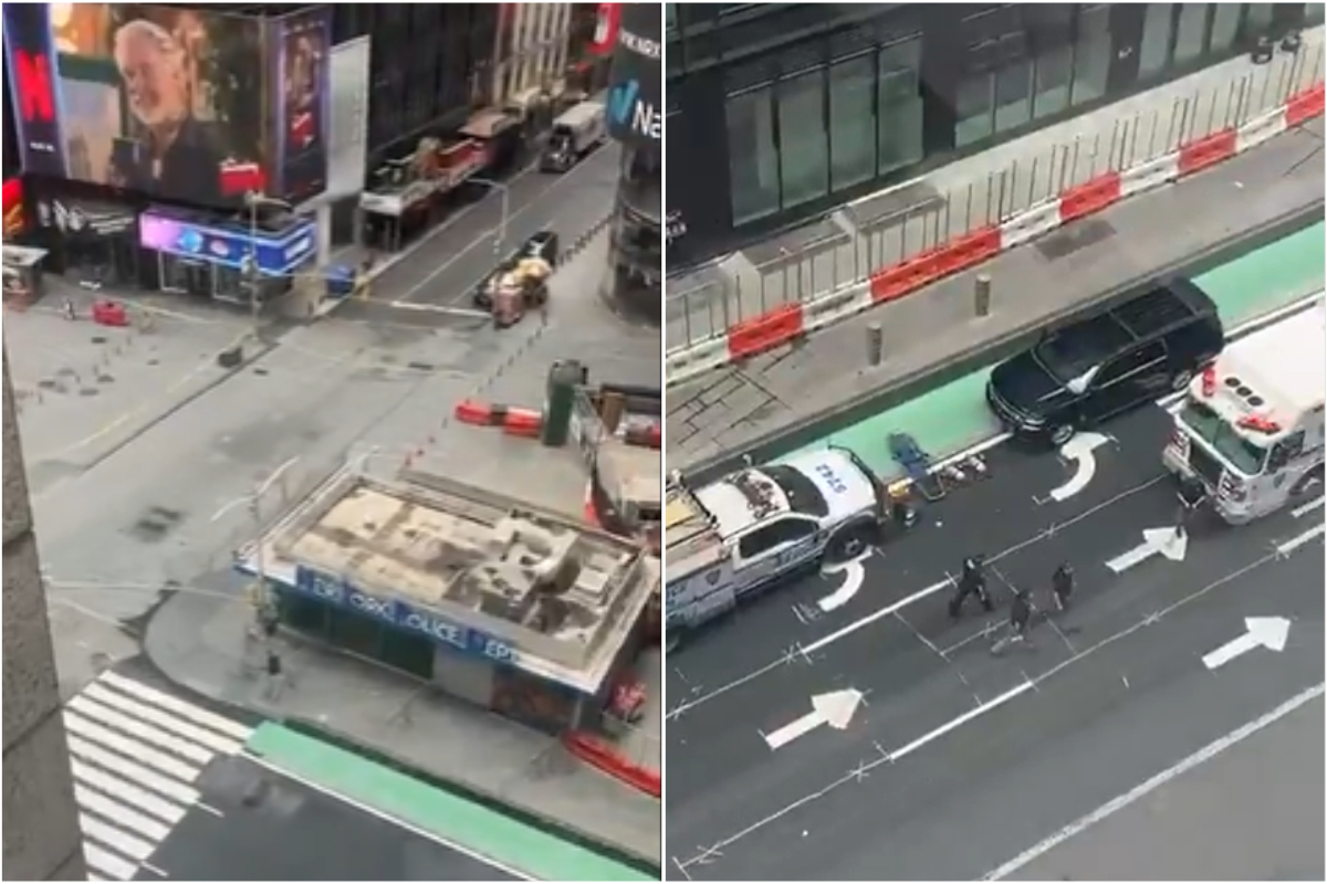 Vídeo: suspeita de bomba leva polícia a esvaziar Times Square, em NY