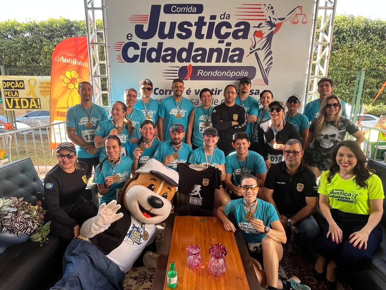 Polícia Civil participa de corrida em apoio a instituição que acolhe pessoas em vulnerabilidade social