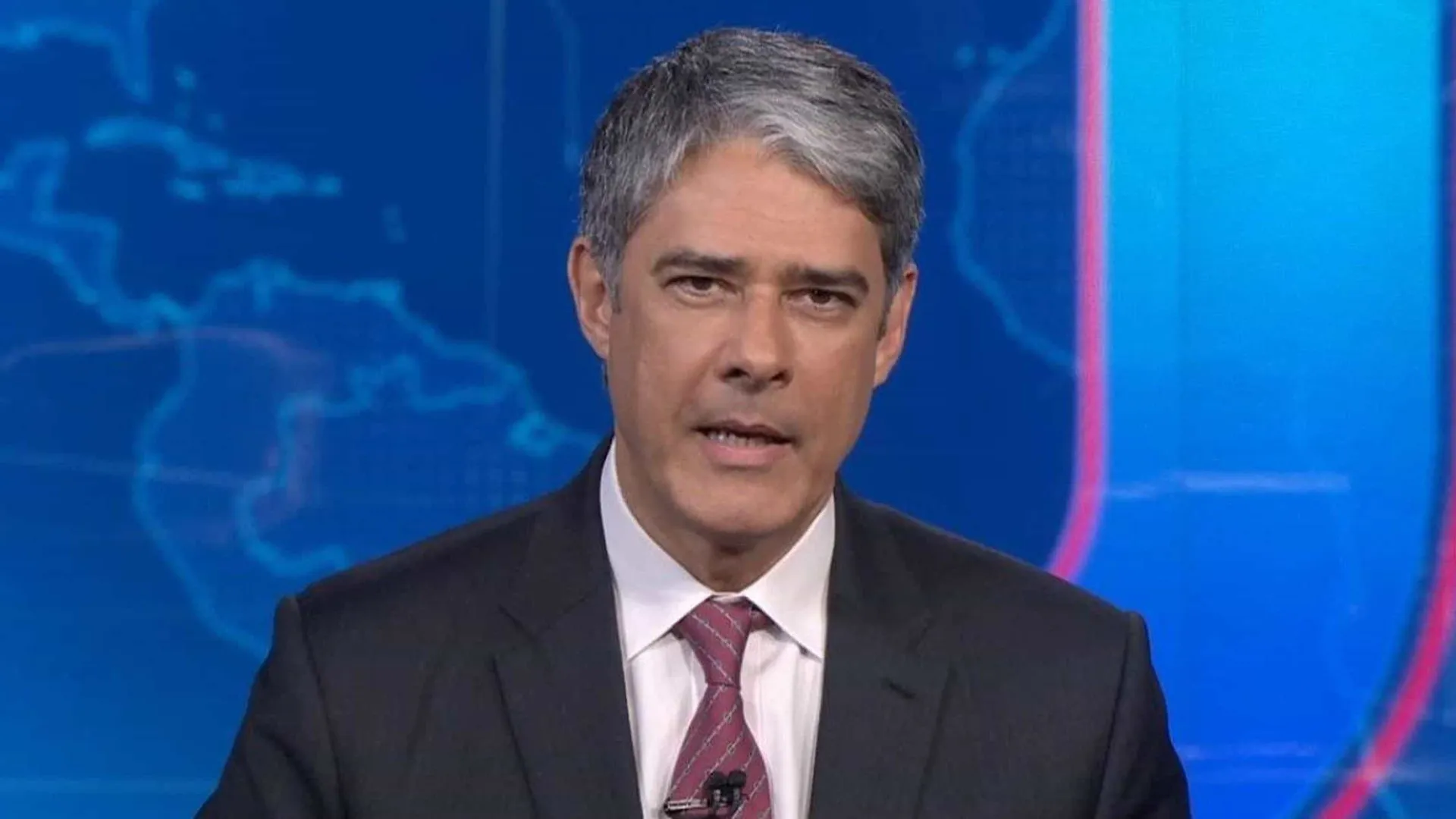 William Bonner está fora da bancada do Jornal Nacional