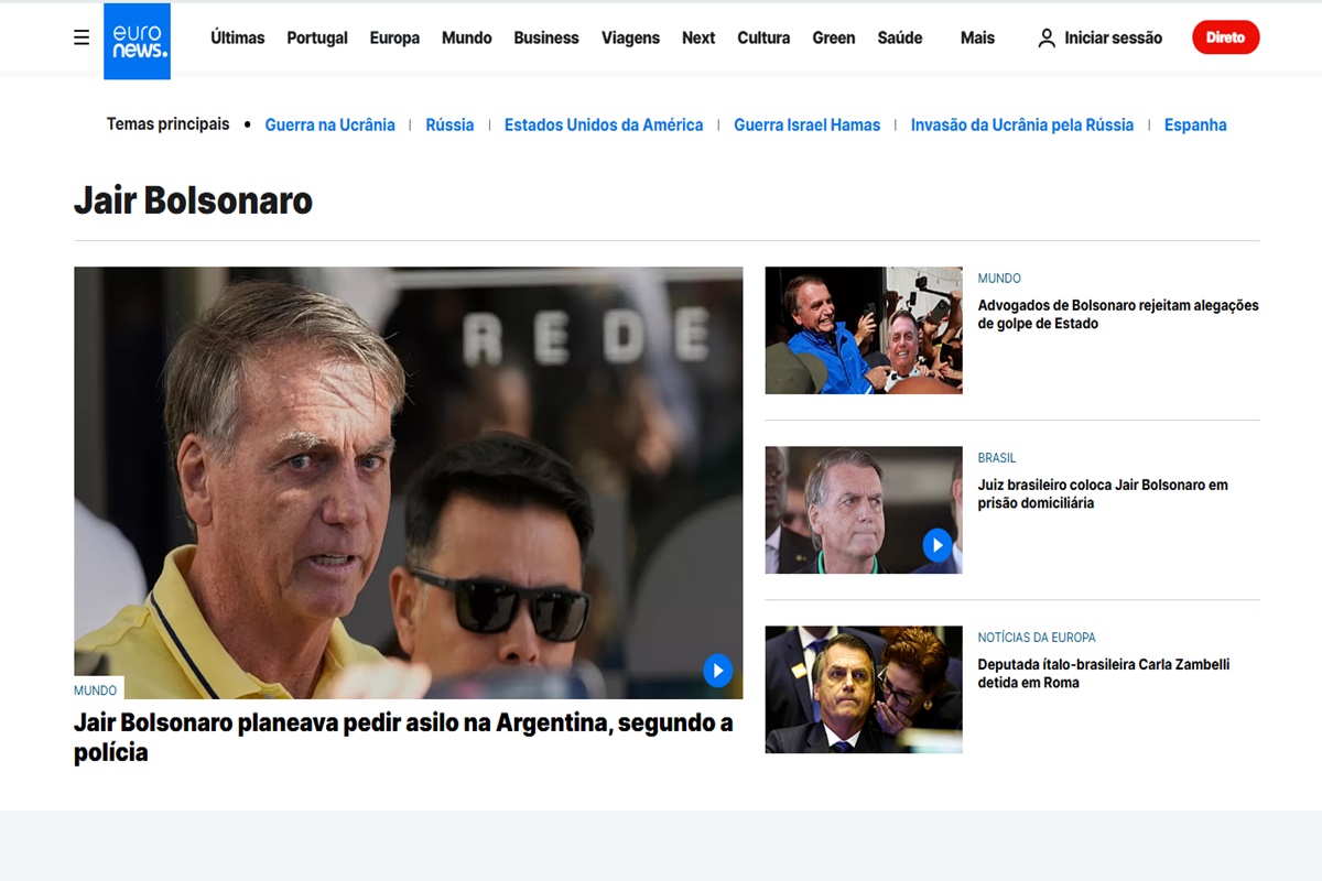 Imprensa internacional repercute novo indiciamento de Bolsonaro