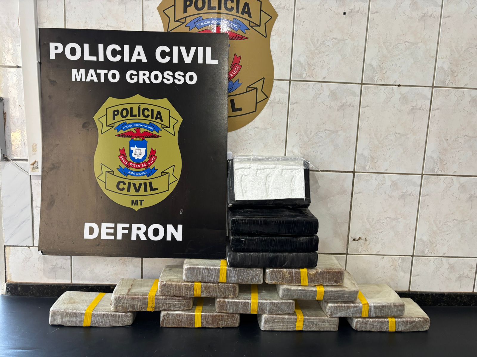 Polícia Civil apreende 11 tabletes de entorpecentes transportados em um veículo de encomendas express