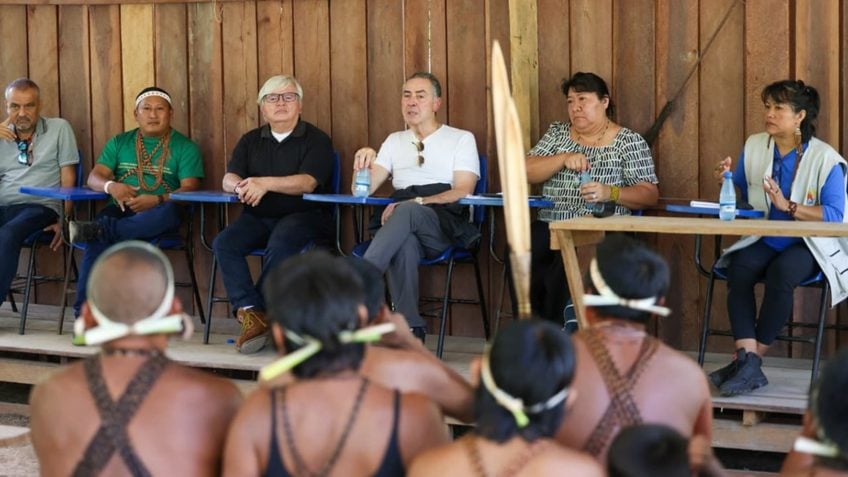 Barroso visita terras indígenas no Vale do Javari, na Amazônia