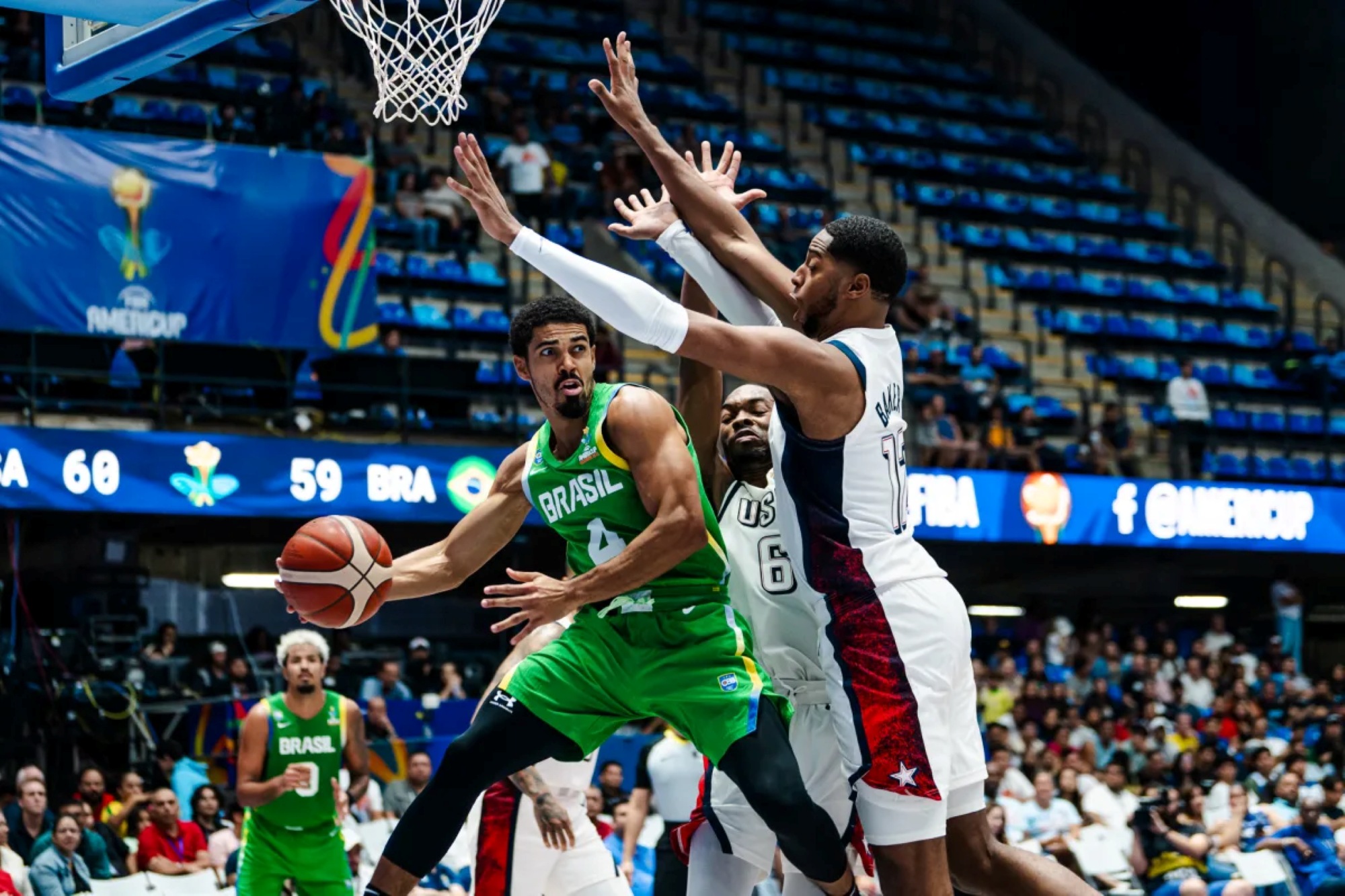 Basquete: classificado, Brasil perde para os EUA na Copa América