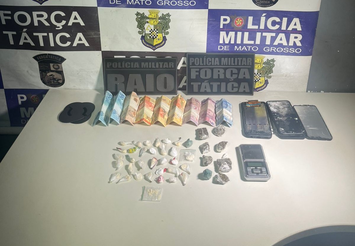 PM prende dupla por tráfico ilícito de drogas e identifica passagens criminais por homicídios