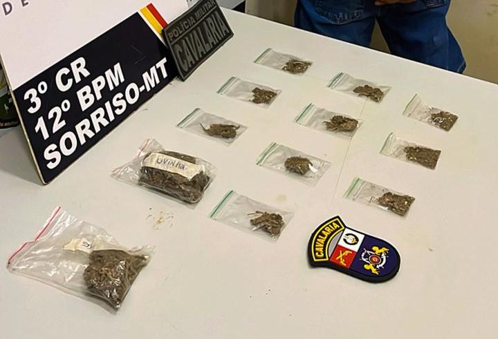 Cavalaria da PM prende foragido da Justiça e suspeitos por tráfico de drogas em Sorriso