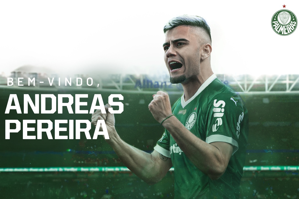 Palmeiras anuncia a contratação de Andreas Pereira