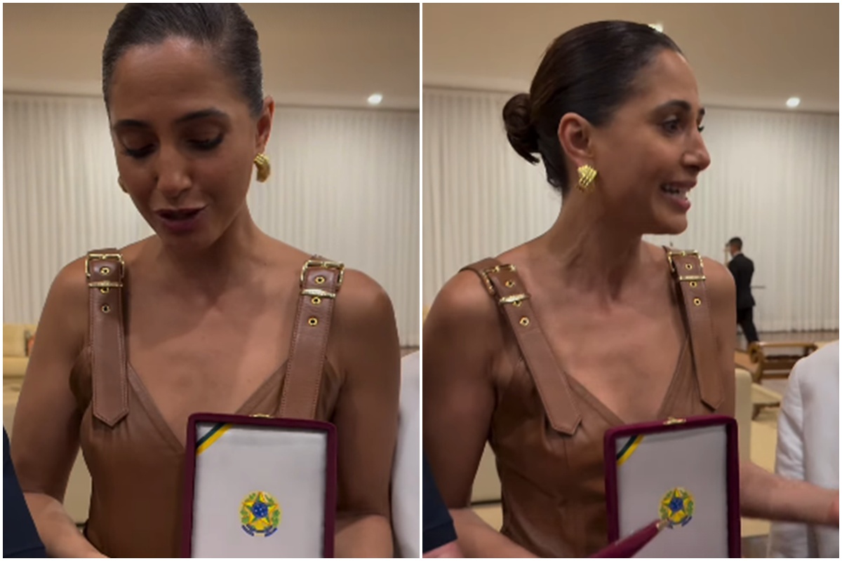 Camila Pitanga recebe honraria de Mérito da Ordem Cultural de Lula
